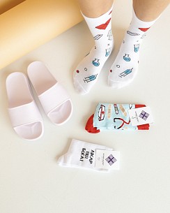 Комплект: шльопанці Coqui Tora + шкарпетки медичні 3 пари #1